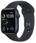 Apple Watch SE Gen 2 40mm (GPS) Midnight Aluminum Case with Midnight Sport Band (S/M) (MNT73)