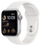 Apple Watch SE Gen 2 40mm (GPS) Silver Aluminum Case with White Sport Band (M/L) (MNTC3/MNTC3)