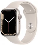 Apple Watch Series 7 45mm (GPS) Starlight Aluminum Case with Starlight Sport Band (MKN63)