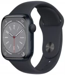 Apple Watch Series 8 45mm (GPS) Midnight Aluminum Case with Midnight Sport Band (M/L) (MNUL3)