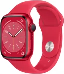 Apple Watch Series 8 45mm (GPS) Red Aluminum Case with Red Sport Band (S/M) (MNUR3)
