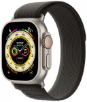 Apple Watch Ultra 49 mm (GPS+Cellular) Titanium Case Black/Gray Trail Loop (M/L) (MQF53/MQFH3/MQFX3)